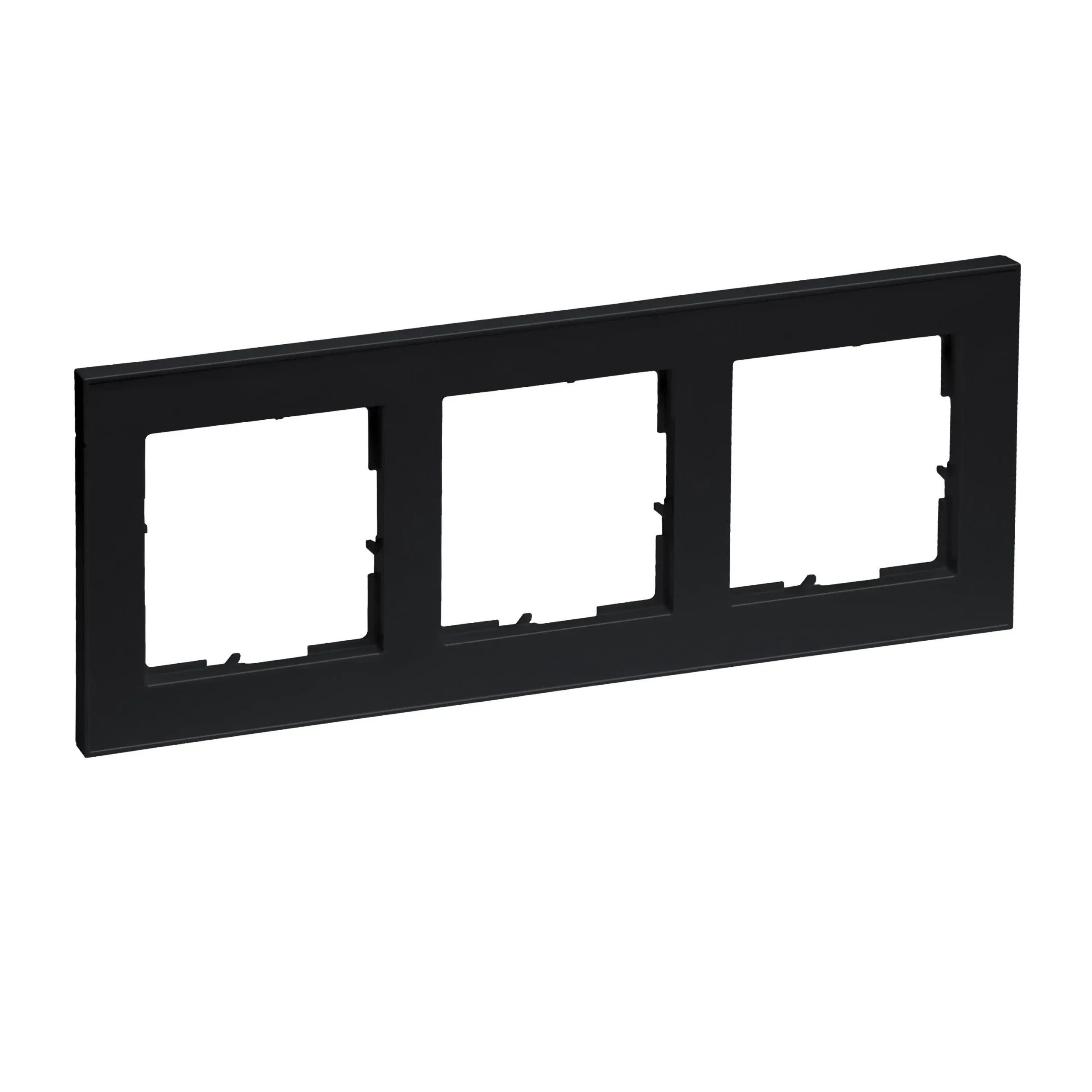 Legrand Legrand 765383 SEANO+3-fach Rahmen in der Farbausführung Schwarz lackiert
