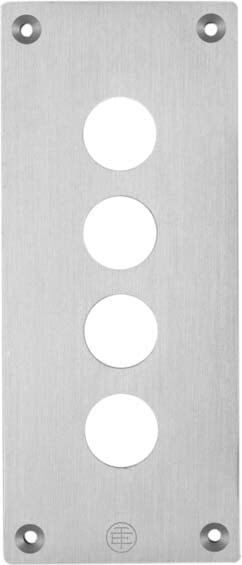 Schneider XAPE304 Einbauplatte 72x171mm 4Bohrungen horizontal Aluminium elox.