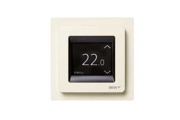 DEVI Raumthermostat 230V 16A IP21 DEVIreg Touch m.Display Sensor extern