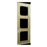 Merten Echtglasrahmen 3-fach gold, M-Plan MEG4030-2341