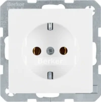 Bild vom Produkt: Berker SCHUKO-Steckdose polarweiss samt 47436089