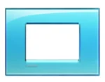 BTicino LNA4803AD LivingLight Abdeck- rahmen für Kompaktinstallation 3M Blau