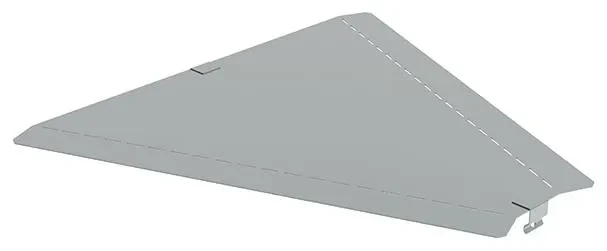 Legrand Legrand 487934 Deckel für Bogen 45° B400 mit Schnappbefestigung sendzimirverzinkt