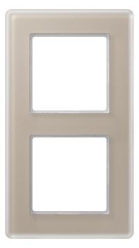 Jung AV582GLMCH Glasrahmen 2f senkr.eu.waager.e Montage Glas A VIVA ch