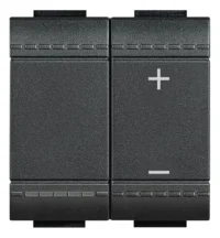 BTicino L4410N Tastdimmer 2M für Steuergeräte 010V 600VA Anthrazit