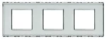 BTicino LND4802M3KR LivingLight Abdeckrahmen 3-fach 2+2+2M Kristall