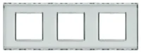 BTicino LND4802M3KR LivingLight Abdeckrahmen 3-fach 2+2+2M Kristall