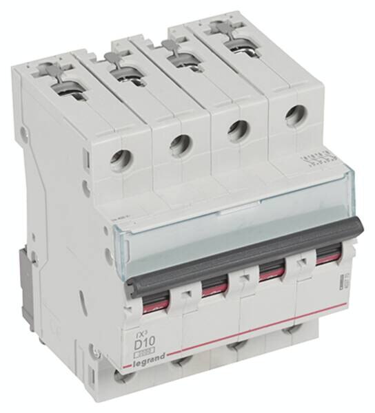 Legrand Legrand 403770 TX3 LS-Schalter D 10A 4-polig 6kA 400VAC 4TE