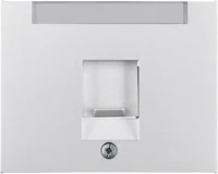 Berker Zentralstück aluminium mit Staubschutzschieb 11707003