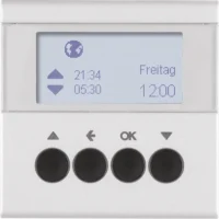Berker Jalousie-Schaltuhr aluminium matt 85741183
