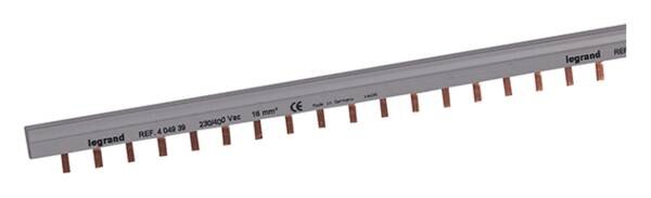 Legrand Legrand 404939 Stiftkammschiene 2-polig 56TE 1m 16qmm