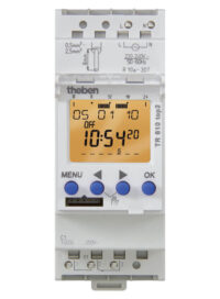 Theben Zeitschaltuhr digital 1-Kanal Reiheneinbaugerät 7Tag 2TE TR 610 top2 G