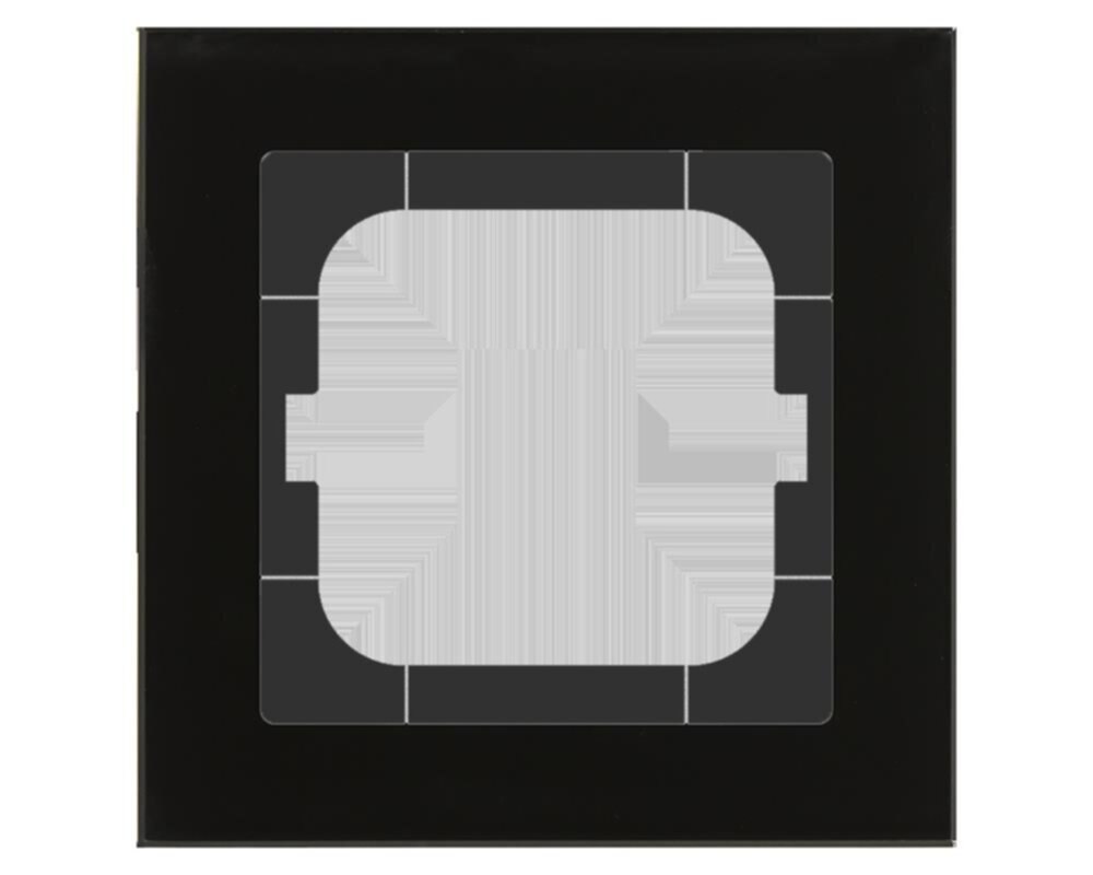 MDT MDT Einbaurahmen 1-fach schwarz glänzend Glas für GEB-K 63mm BE-GTR163S.01S