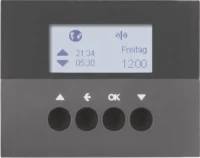 Berker KNX-Funk Jalousieschaltuhr anthrazit matt 85745175