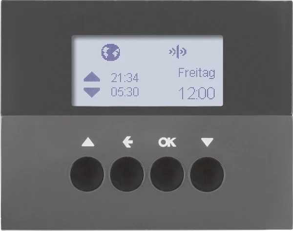 Berker KNX-Funk Jalousieschaltuhr anthrazit matt 85745175