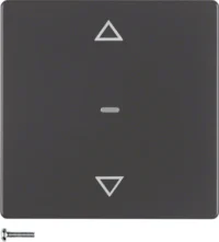 Berker KNX-Funk Jalousie-Taste anthrazit samt 85245226