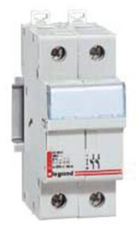 Legrand 005826 Sicherungstrenner 2polig für Zylindersich. 8,5x31,5mm 400VAC 20kA