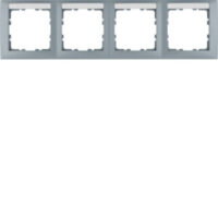 Berker 10249959 RA 4-F QUER M BSF S.1 aluminium LACK