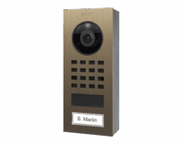 DoorBird D1101V Aufputz IP Video Türsprechanlage – Echtes Messing