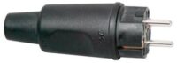 Kopp 179016004 Schuko-Vollgummistecker schwarz