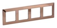 Legrand 754164 Rahmen 4-fach Valena Life Kupfer Thermoplast