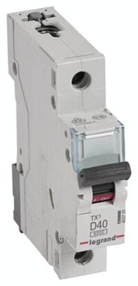 Legrand 403725 TX3 LS-Schalter D 40A 1-polig 6kA 230/400VAC 1TE