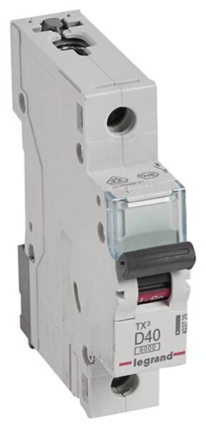 Legrand Legrand 403725 TX3 LS-Schalter D 40A 1-polig 6kA 230/400VAC 1TE