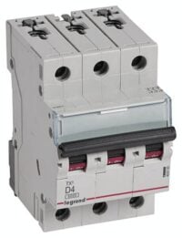 Legrand 403750 TX3 LS-Schalter D 4A 3-polig 6kA 400VAC 3TE