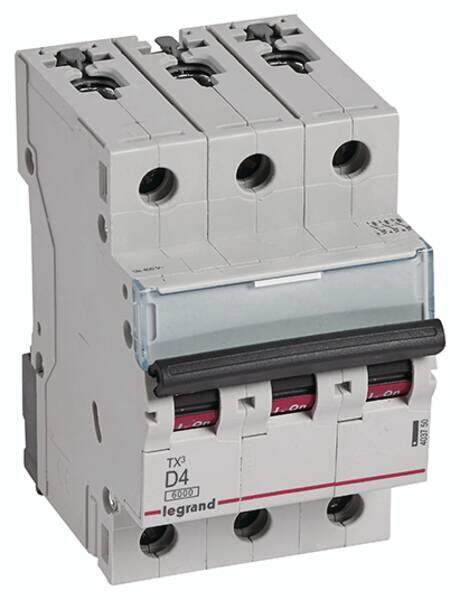 Legrand Legrand 403750 TX3 LS-Schalter D 4A 3-polig 6kA 400VAC 3TE