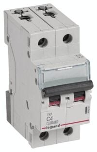 Legrand 404200 TX3 LS-Schalter C 4A 2-polig 10kA 400VAC 2TE