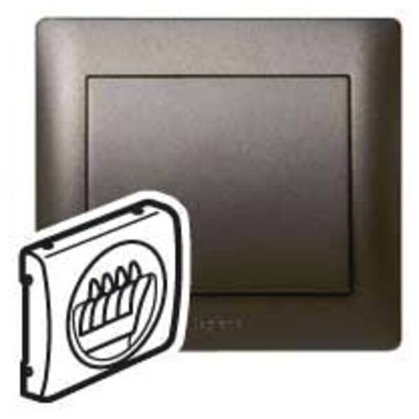 Legrand Legrand 771225 Abdeckung HIFI Lautsprecher 2-fach Galea dark bronze