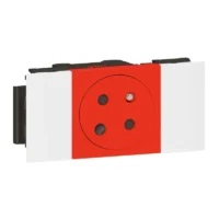Legrand 077121L Steckdose SnapOn F/B Std codiert erhöht Berührungsschutz Mosaic rot