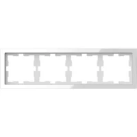 Merten Rahmen 4 fach kristallws D-Life Glas MEG4040-6520