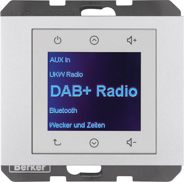 Berker Berker 29847003 Radio Touch Unterputz DAB+K.x aluminium matt