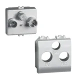 BTicino NT4210M2DN LivingLight Anschluss dose für TV-Radio-Sat 2M Tech