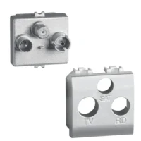 BTicino NT4210M2DN LivingLight Anschluss dose für TV-Radio-Sat 2M Tech
