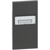 BTicino KG71 LivingNow 2M Abdeckung für Stufenbeleuchtung in Farbausführung Black