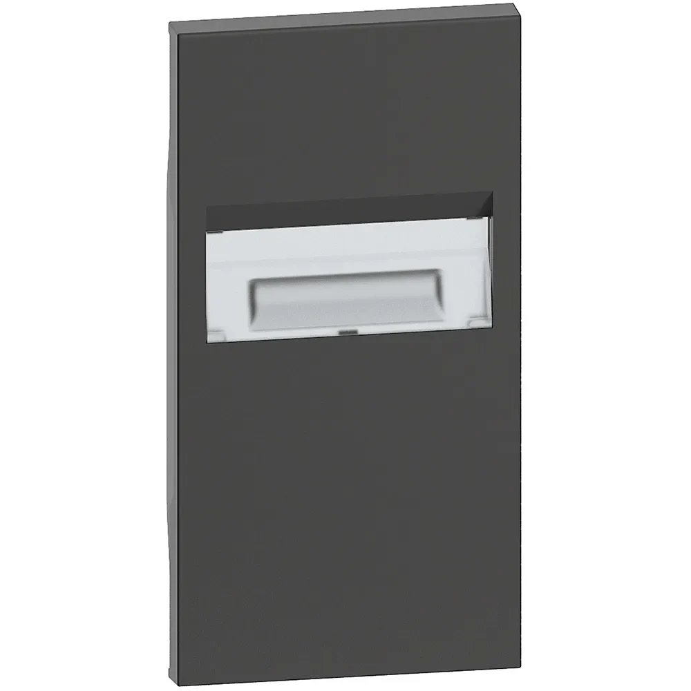 Legrand BTicino KG71 LivingNow 2M Abdeckung für Stufenbeleuchtung in Farbausführung Black