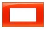 BTicino LNA4804OD LivingLight Abdeck- rahmen für Kompaktinstallation 4M Orange