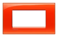 BTicino LNA4804OD LivingLight Abdeck- rahmen für Kompaktinstallation 4M Orange