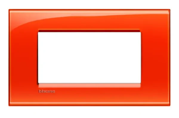BTicino LNA4804OD LivingLight Abdeck- rahmen für Kompaktinstallation 4M Orange