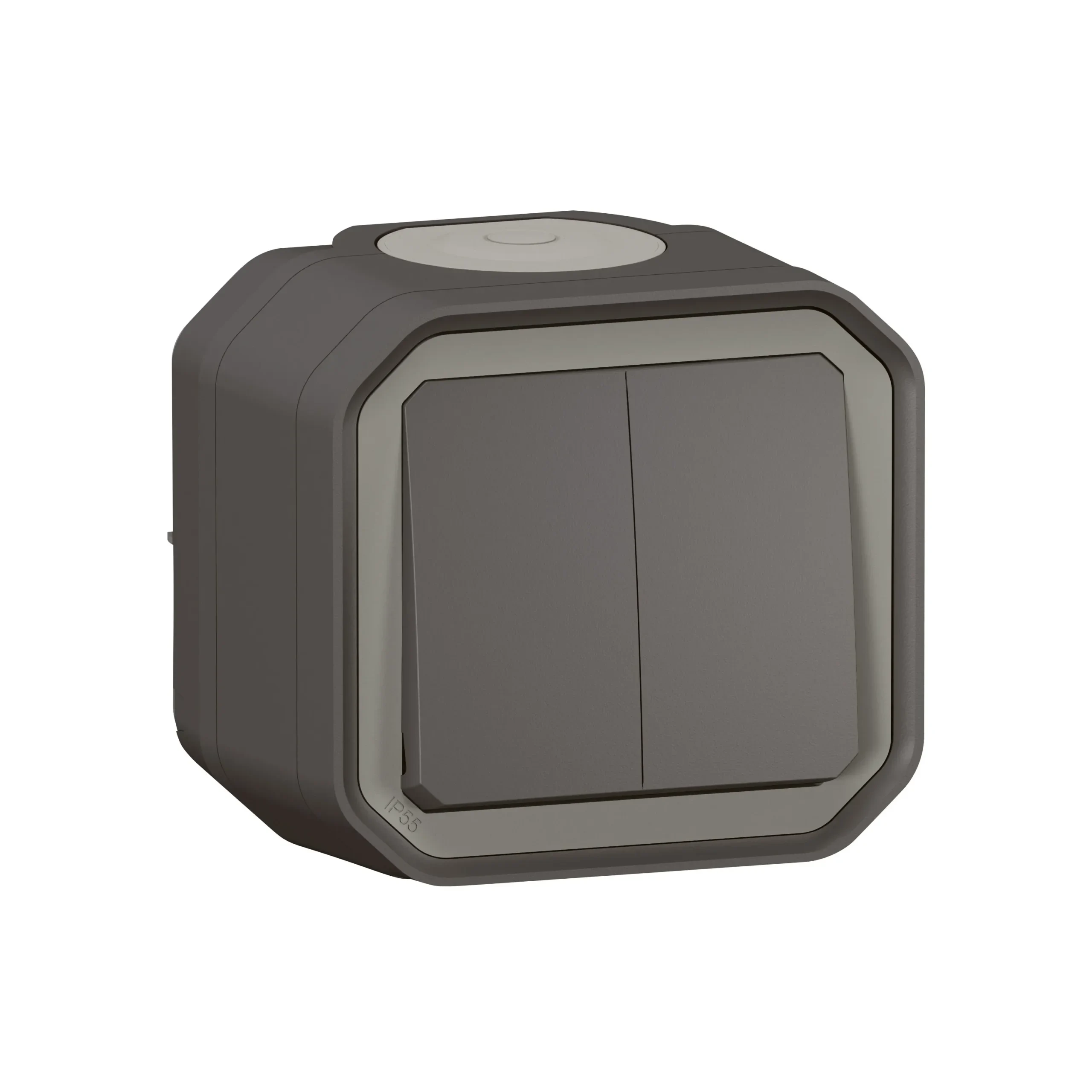 Legrand Legrand 069775L Plexo New FRAP Doppelwechselschalter 10AX/Taster 10A SL