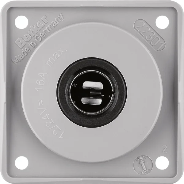 Berker Kfz-Steckdose grau 945172507