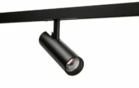 SG LEUCHTEN LED-Schienenstrahler 7W Konverter 320604 dimmbar 1LED schwarz 2700K weiß 330lm schwarz matt