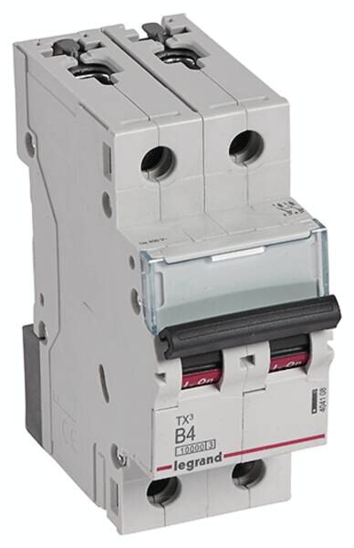 Legrand Legrand 404108 TX3 LS-Schalter B 4A 2-polig 10kA 400VAC 2TE