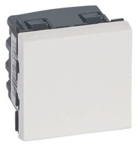 Legrand 077092 Einsatz 2-modulig mit Aufdruck 0/1 Mosaic weiß