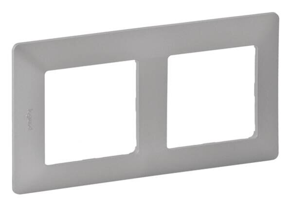 Legrand Legrand 754132 Rahmen 2-fach Valena Life Aluminium Thermoplast