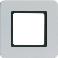 Berker Rahmen 1-fach alu-samt LED-Beleuchtung 10116104