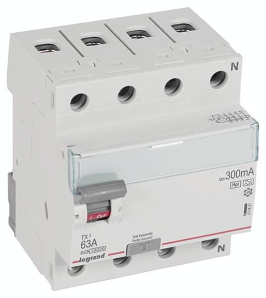 Legrand Legrand 411821 TX3 Fi-Schalter 63A 4-polig 300mA Typ F 400VAC 4TE
