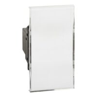 BTicino K4040 LivingNow 2M Taster 230V mit Namenschild und LED-Beleuchtung